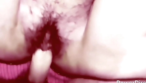 Chubby indian chick with a hairy pussy enjoys a big cock