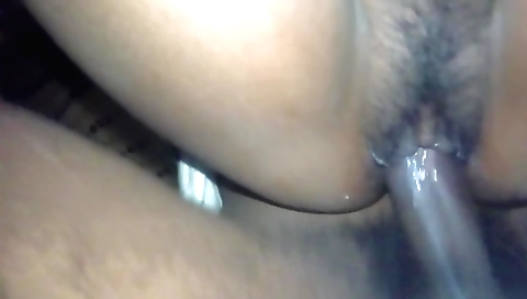 Hairy hibachi girl with nice face has a nice blowjob