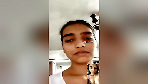 Indian woman masturbates in black outfit in amateur vid