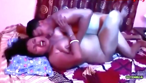 Chubby indian bhabhi fucks young cock and gets banged
