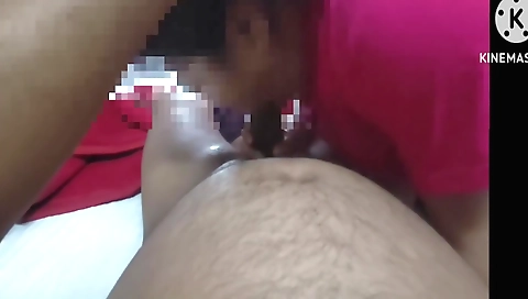 Indian brunette belowjob queen shows off her big tits