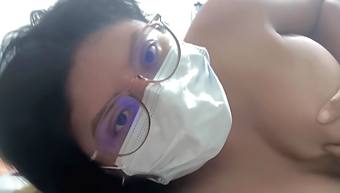 Stunning teacher's amateur video of herself showing her pussy