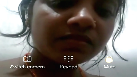 Sexy bhabhi in a black t-shirt shows her big tits and wet pussy