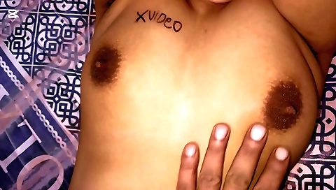 Indian hairy neighbor fucks her with her hairy pussy