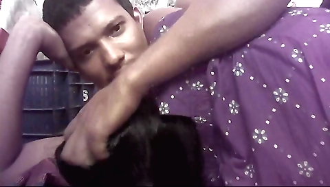 Indian housewife sucks dick and blows her boyfriend