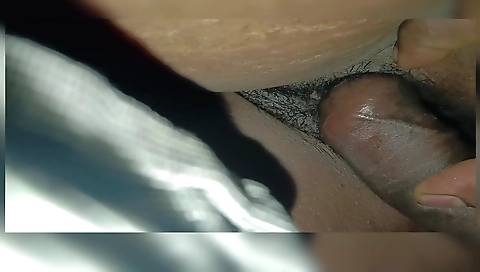 Indian lady with a small tits shares her wife with her friend
