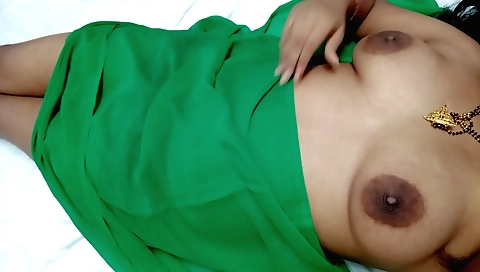 Sexy Indian brunette finger a huge cock in a solo video