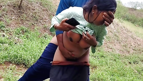 Chubby indian girl with big tits 18+ enjoys outdoor activities