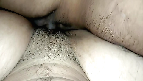 Indian hairy girl gets her asshole and pussy filled with cum