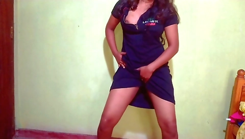 Indian brunette in a solo vid is fucked by a big cock