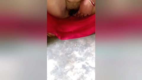 Hairy brunette with a nice face gets fucked in her pussy