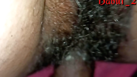 Indian hairy girl shows us hairy pussy and pussy slit