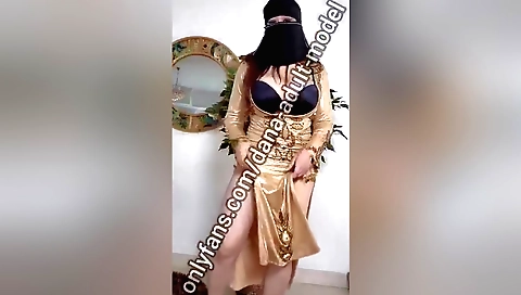 Indian brunette enjoys her own cock in hot solo video