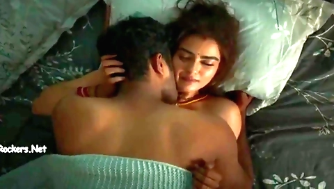 Indian film with a sexy brunette taking her hubby's dick
