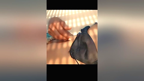 Solo female with a perfect body is making a porn video