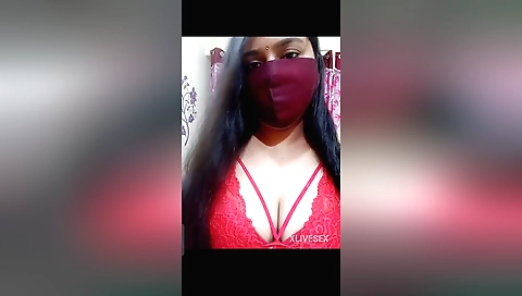 Cute girl takes photos of herself on the web camera