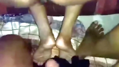 Jaja sally gets her tits jacked in the living room