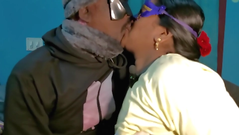 Amateur brunette video with a blonde girl riding a dick