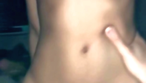 Brunette with a nice tummy in the quarantined state