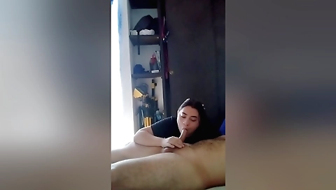 Busty brunette milf sucks and gets fucked in the ass