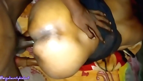 Indian brunette handjob in kitchen in hd porn movie
