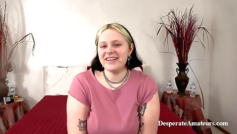 Hottie is getting her butt licked by a handsome BBW partner