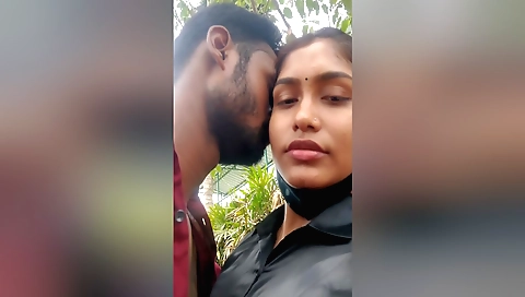 Indian sex scene in the street with a hot brunette