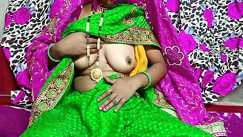 Amateur indian girl with hairy pussy fucks in the village
