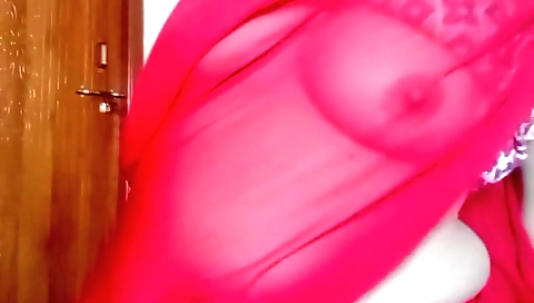 My cute and busty girlfriend doing solo masturbation