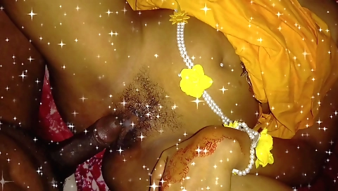 Indian girl with hairy pussy is sucking dick and getting creampie