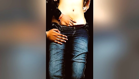 Indian girl in a sexy dress and leather bra makes her fans cum