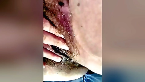 Indian woman has hairy pussy and masturbates in bed