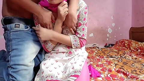 Busty Indian brunette gets her hairy pussy licked and fucked 1