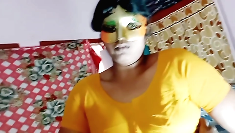 Indian stepsister fucks her stepfather husband with big dick