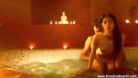 Sexy brunette with a long and fat ass is doing art sex