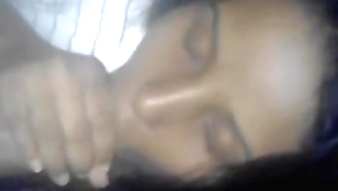 Indian brunette with big boobs gets a cumshot on her lips