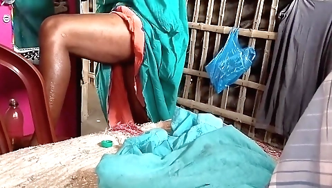 Indian girl in dress and lingerie leaves home early